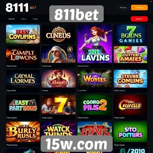 Explorando a variedade de jogos disponíveis no 811bet