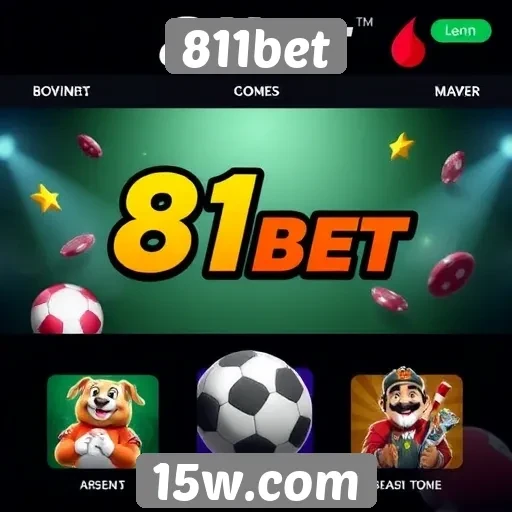 Principais jogos disponíveis na plataforma 811bet